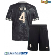 Maglie da calcio Juventus Federico Gatti #4 Terza Maglia Bambino 2025-26 Manica Corta (+ Pantaloni corti)